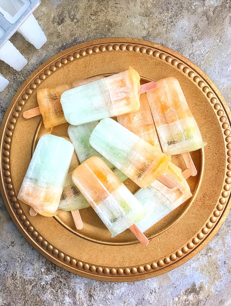 Two Tone Keto Ice Pops (sugar free) The Low Carb Muse