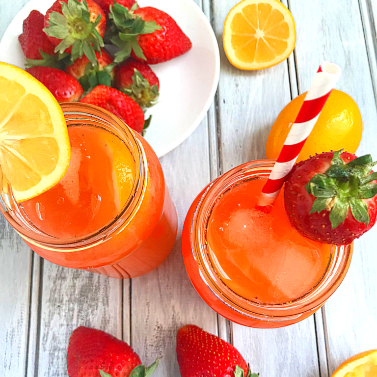 Easy Sugar free Strawberry Lemonade