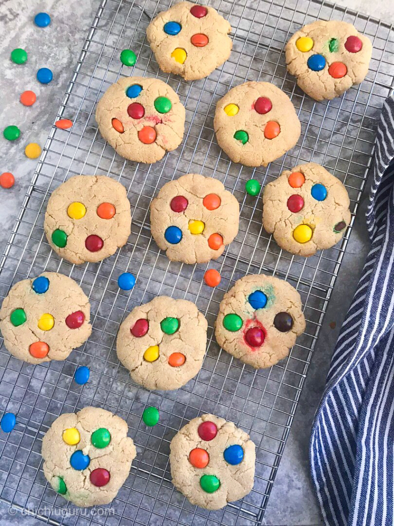 The Best Sugar free M & M Cookies - The Low Carb Muse