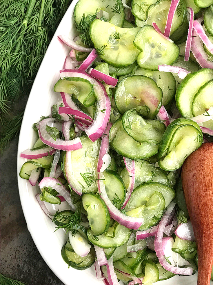 Keto Cucumber Salad Recipe The Low Carb Muse