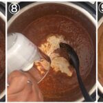 collage showing steps to making keto instant pot butter chicken