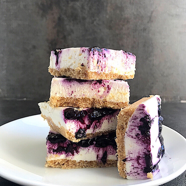 Blueberry Cheesecake Bars (Keto / Low carb) The Low Carb Muse
