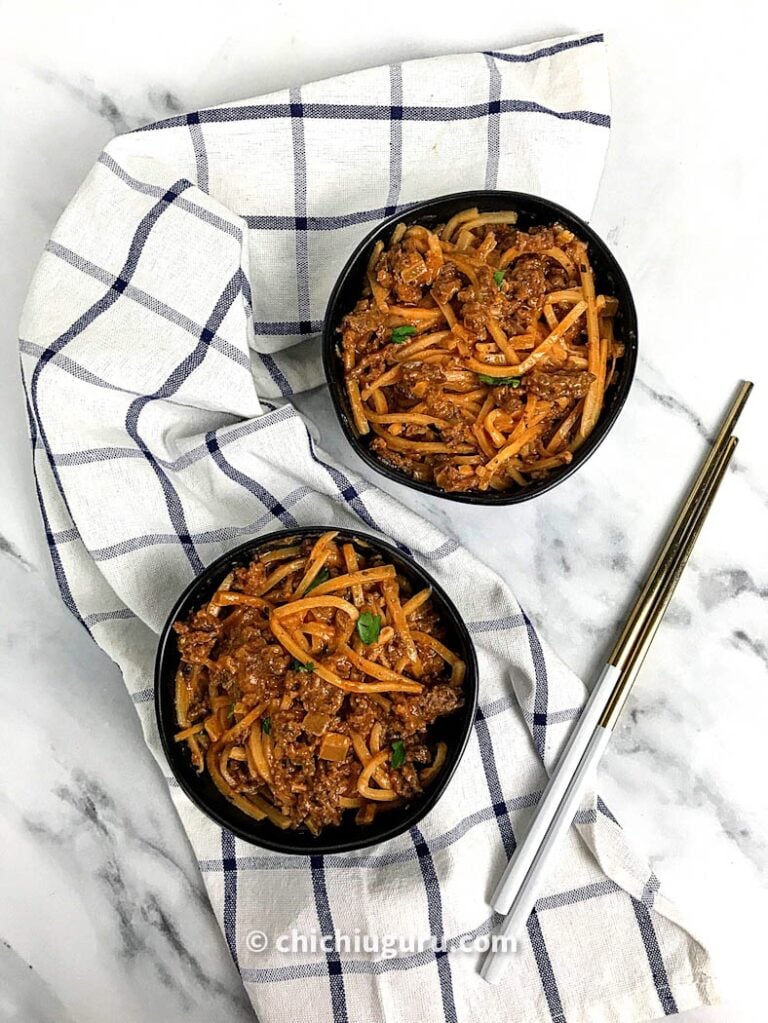 Ground beef Pasta with Palmini (Keto, Low carb)