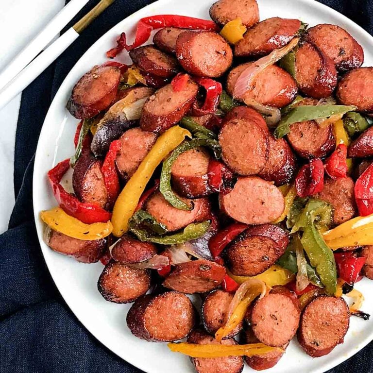 Air fryer sausage and peppers